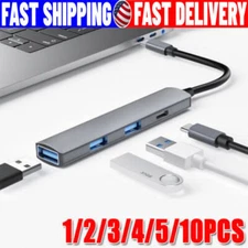Adapter USB C Type C 4 Port High Speed Multi USB Splitter PC Laptop M acbook LOT