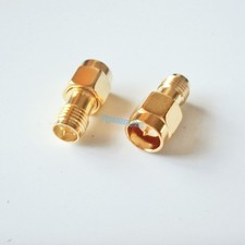 1Pcs RP-SMA female plug to Quick SMA male no screw Test RF adapter connector