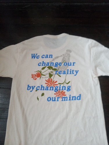 Of Mind Mens Shirt Color Beige Size Large Change Reality We Can Change Our.... - Picture 5 of 6