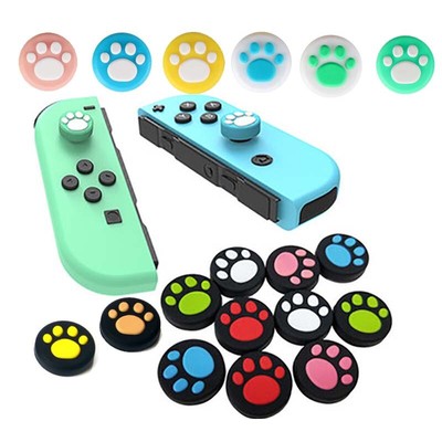 4 Nintendo Switch Joy Con Silikon Thumbstick Aufsätze Grip Komfort Kappen Set