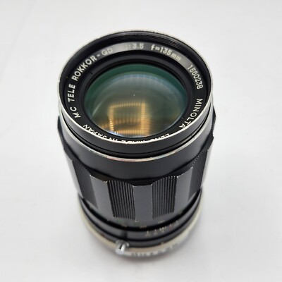 READ Minolta MC 135mm Telephoto Tele Rokkor-QD Lens f/ MD Mount SLR  Cameras