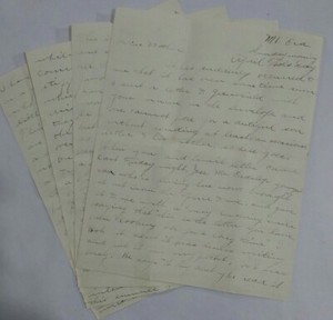 Vintage Orient Bicycle Mentioned Letter April Fool's Day To Mother From Colorado