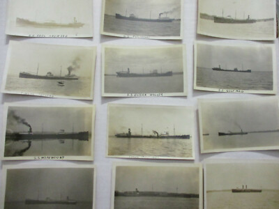 Tanker Ship Steamer Steamship Vintage Photo Big Lot Commercial Maritime 30s