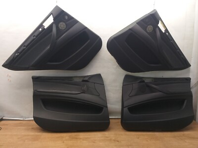 BMW X5 E70 Bj.2008 Türpappe Türverkleidung Leder Schwarz Satz 7244365 7244366