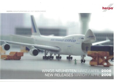 HERPA Wings Neuheiten 2006, 3-4, März / April