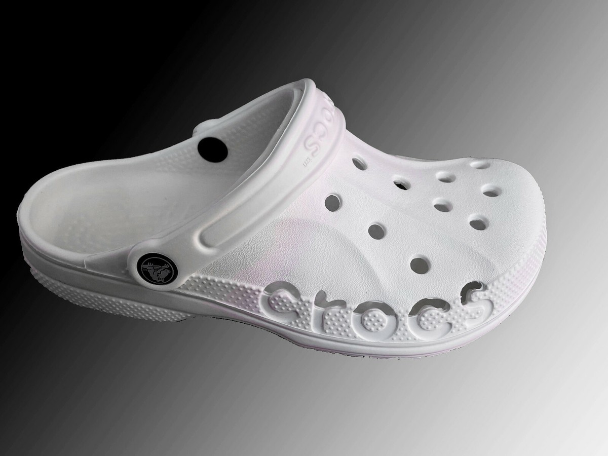 Crocs Men\'s Baya Clog White Size 10 M Unisex White Crocs Baya Clog Sandals Comfort Men main image 3