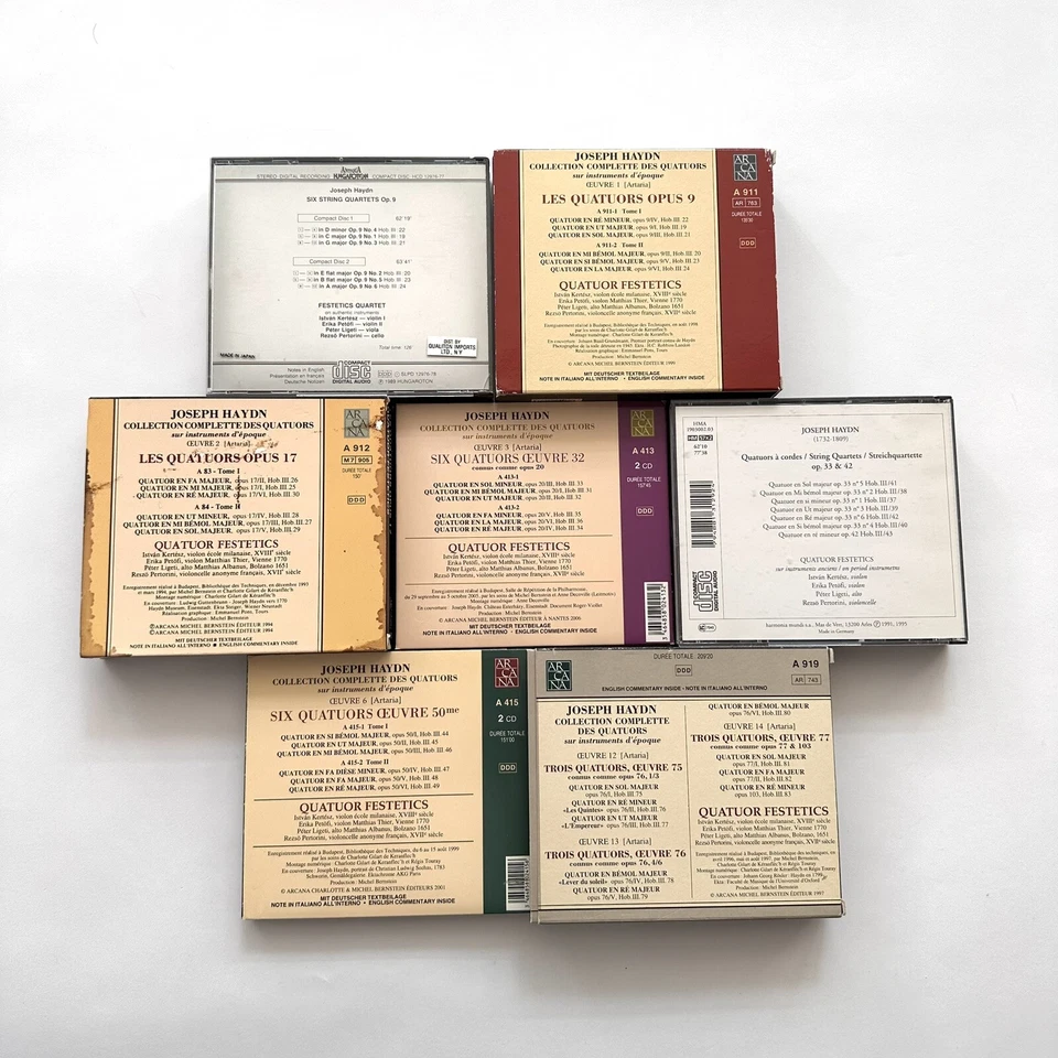 Haydn Quartets Op. 9, 17, 20, 33, 42, 50, 75-77 Festetics [Arcana 15 CD Set] EX Foto 2 de 4