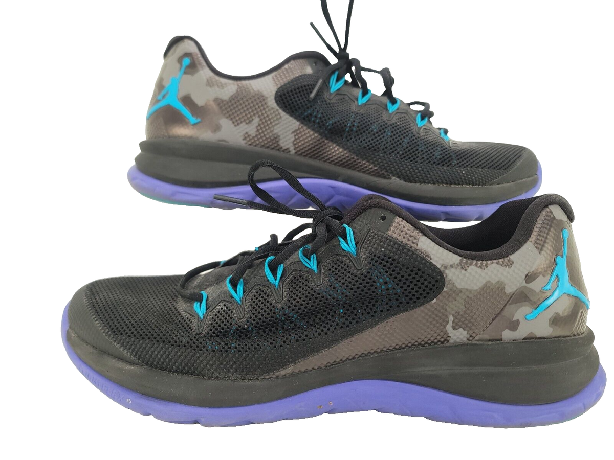 Jordan Flight Runner Blue Lagoon Purple Gray Camo Size