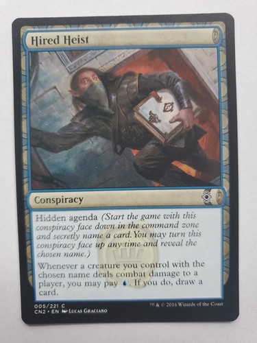 MTG Magic The Gathering Card Hired Heist Conspiracy Conspiracy Take The Crown