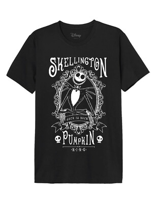 The Nightmare Before Christmas T-Shirt Pumpkin King Jack Skellington Tim Burton