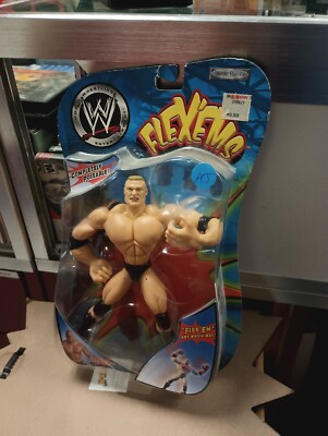 2003 WWE FLEX-EMS BROCK LESNAR ACTION FIGURE NIP VHTF RARE COMPLETELY POSEABLE 
