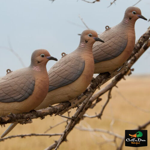 AVERY OUTDOORS GREENHEAD GEAR GHG CLIP ON MOURNING DOVE DECOYS 6 PACK 1/2 DOZEN - Picture 1 of 11