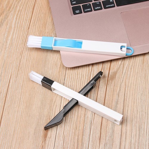 Kitchen Bathroom Desk Set Grooves Cleaning Tool Keyboard Brush 2 In 1