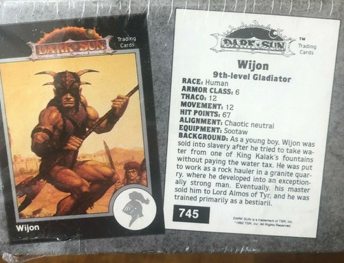 Advanced Dungeons & Dragons TSR Trading 750 Cards 1992 Factory Set NIB Sealed - Picture 8 of 10
