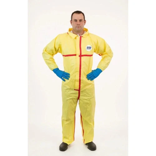 6 Pack Chemsplash Hooded Chemical Resistant Coveralls Laminated 7012YT - product listing photo