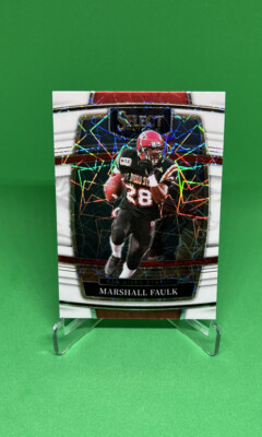2022 Marshall Faulk Select Draft Picks #66 White Lazer Prizm Rams Colts