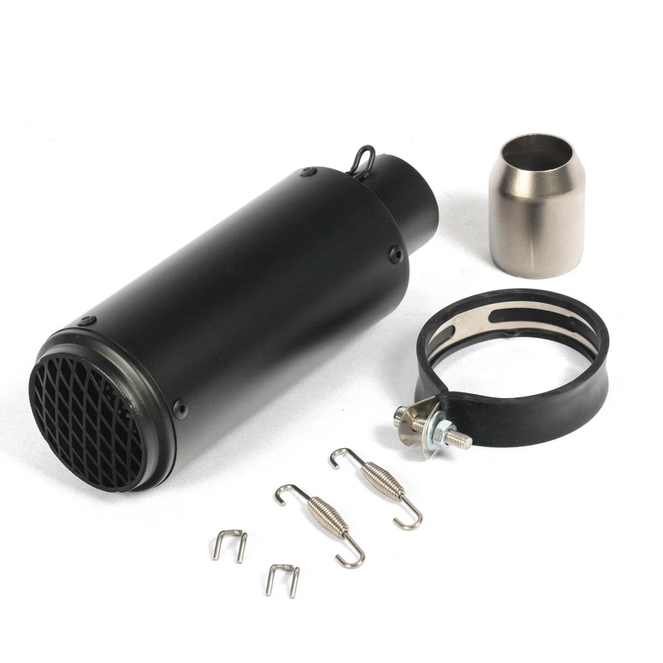 Universal Inlet 38-51mm Stainless Steel Motorcycle Modified Exhaust Pipe Muffler - Image 2 of 3