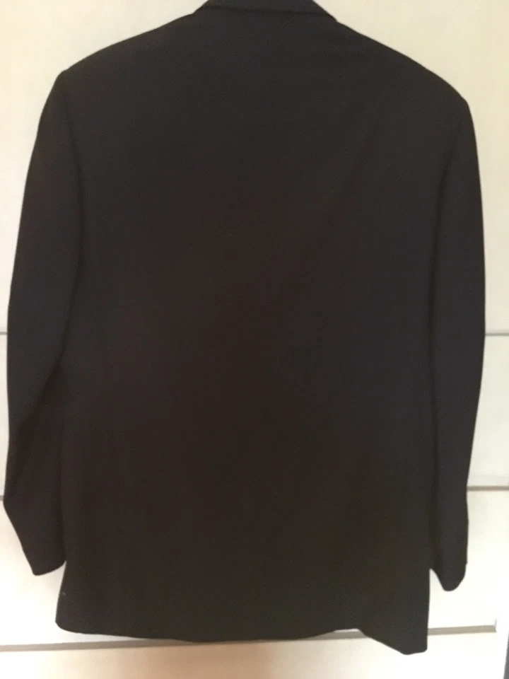 Zanieri Of Italy Black One Button Wool Tuxedo/Pleated Pants (42R)  - Image 2 of 4