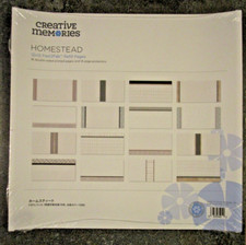 Creative Memories HOMESTEAD 12x12 Fast2Fab Refill Pages  Page Protectors NEW