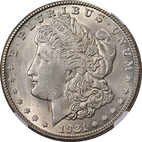 1921-S Morgan Silver Dollar NGC MS64 Great Eye Appeal Strong Strike