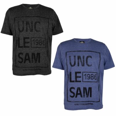UNCLE SAM Vintage T-Shirt Herren mit stylischer Pigmentdruck