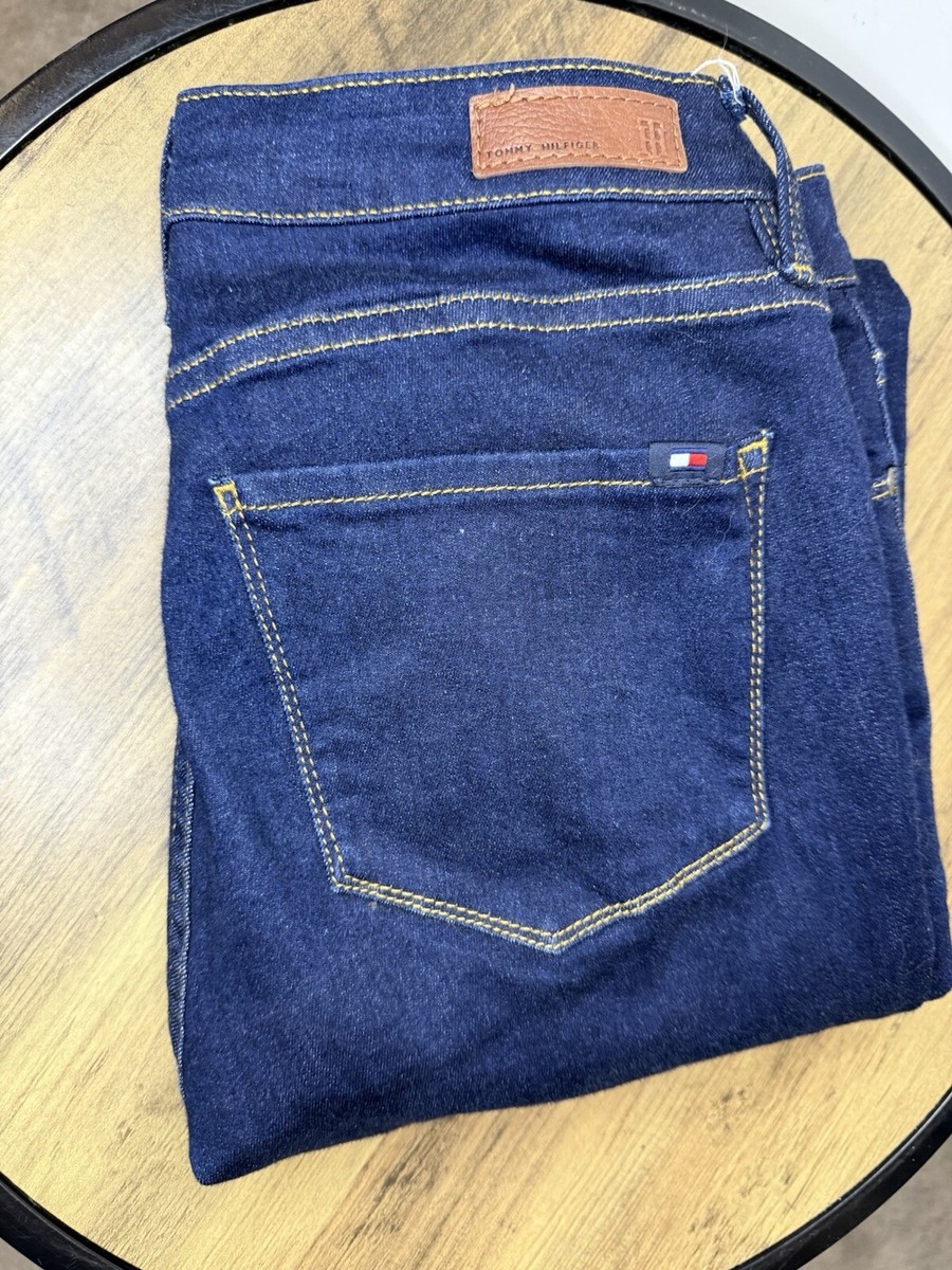 Tommy Hilfiger Como LW Jegging Fit Skinny Stretch Dark Blue Jeans 26W 32L