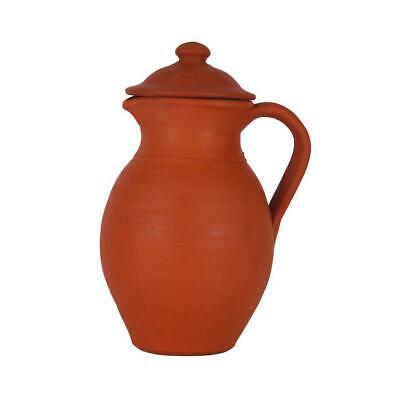 New Handmade Terracotta//Clay Storage Water Jug  Earthen Clay Pitcher 1.5 LTR