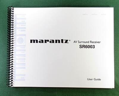 Marantz SR6003 Instruction Manual: 90 Pages & Protective Covers!
