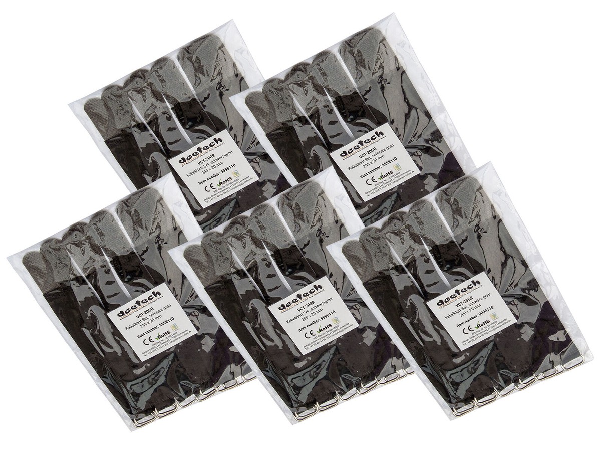 10er Set Kabelklett Klettband Kabel-Klettband Kabelbinder, 200x20mm, schwarz-gelb 10er Set Kabelklett Klettband Kabel-Klettband Kabelbinder, 200x20mm, schwarz-gelb
