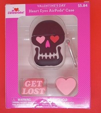 HEART EYES Apple AirPod Case Gen 1 2 CUTE SKULL. Lot 63