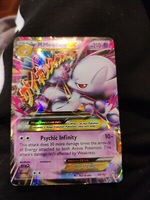 ULTRA RARE Mega M Mewtwo EX 64/162 XY Breakthrough Pokemon TCG