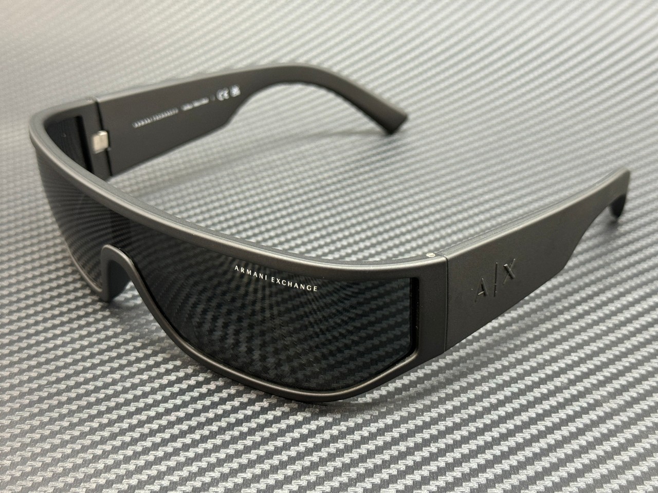 Occhiali da sole uomo ARMANI EXCHANGE AX4153SU 805887 nero opaco grigio 70 mm
