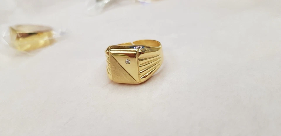 ANELLO SOLITARIO TIMBRO IN ARGENTO 925, SPEDIZIONE GRATUITA CON PIETRE - Immagine 4 di 4