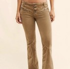 NWOT Free People Hit Back Slim Flare velvet corduroy pants Size 6 — photo 1