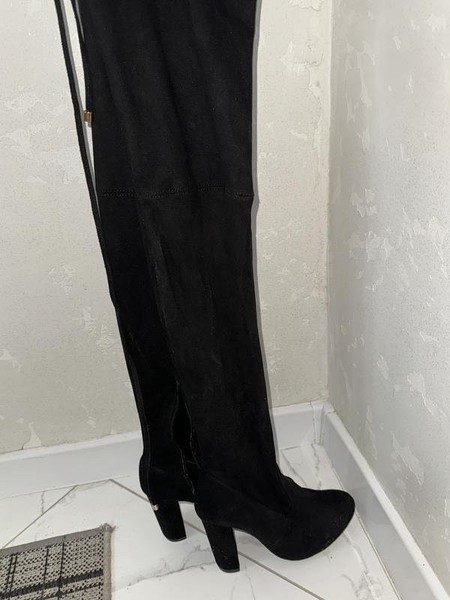 Women Polo Ralph Lauren Boots Black Suede 39