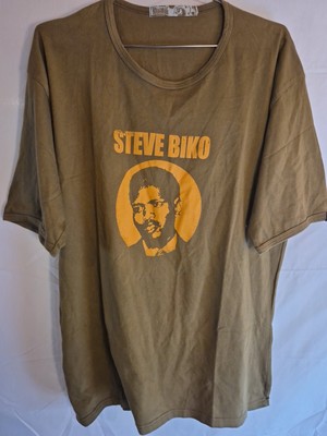 Krag Drag Steve Biko T Shirt Tee Sz XL Black social justice civil rights Vintage