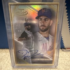 2021 Topps Gold Label Framed Autograph Rookie David Peterson FA-DP Mets