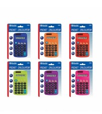 BAZIC 8-Digit Dual Power Pocket Calculator New Sealed School Office