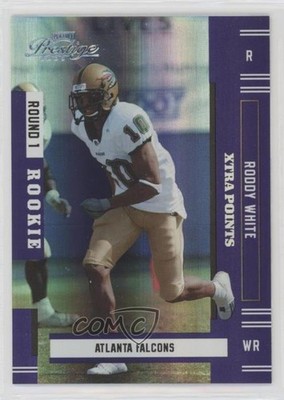 2005 Playoff Prestige Xtra Points Purple /100 Roddy White #206 Rookie RC e6p