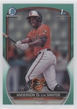 2023 Bowman Chrome Prospects Aqua Refractor 125/125 Anderson De Los Santos 4pn