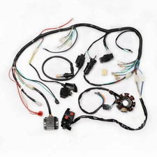 Electric Wiring Harness Wire Loom For Go kart Buggy 150CC 200C 250CC ATV Quad