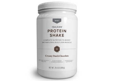 IsaLean Whey Protein Shake Powder, Creamy Dutch Chocolate, 29.6 oz Metabolism