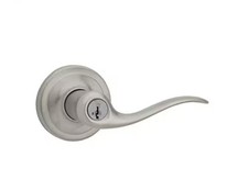 Kwikset Tustin Keyed Entry Door Handle With SmartKey In Satin Nickel 97402-732