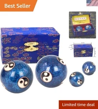 2-Pack Feng Shui Health Massage Balls - Boost Hand Flexibility & Circulation