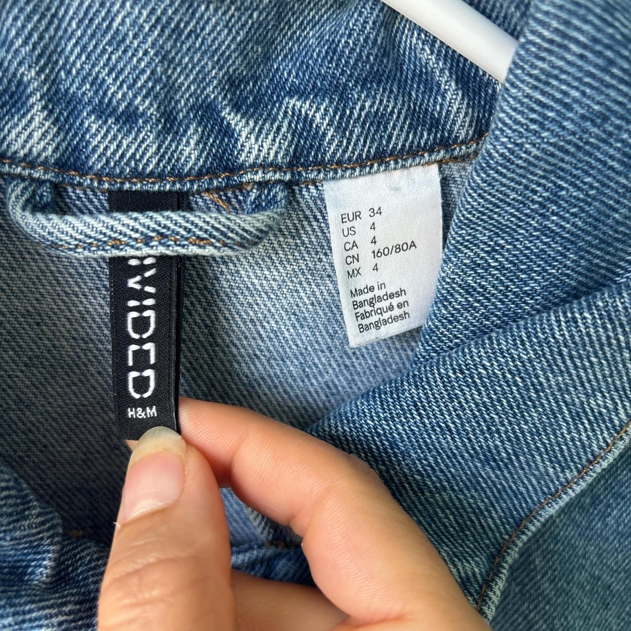 Patchwork Denim Jacket Womens 4 Blue Cottagecore … - image 3