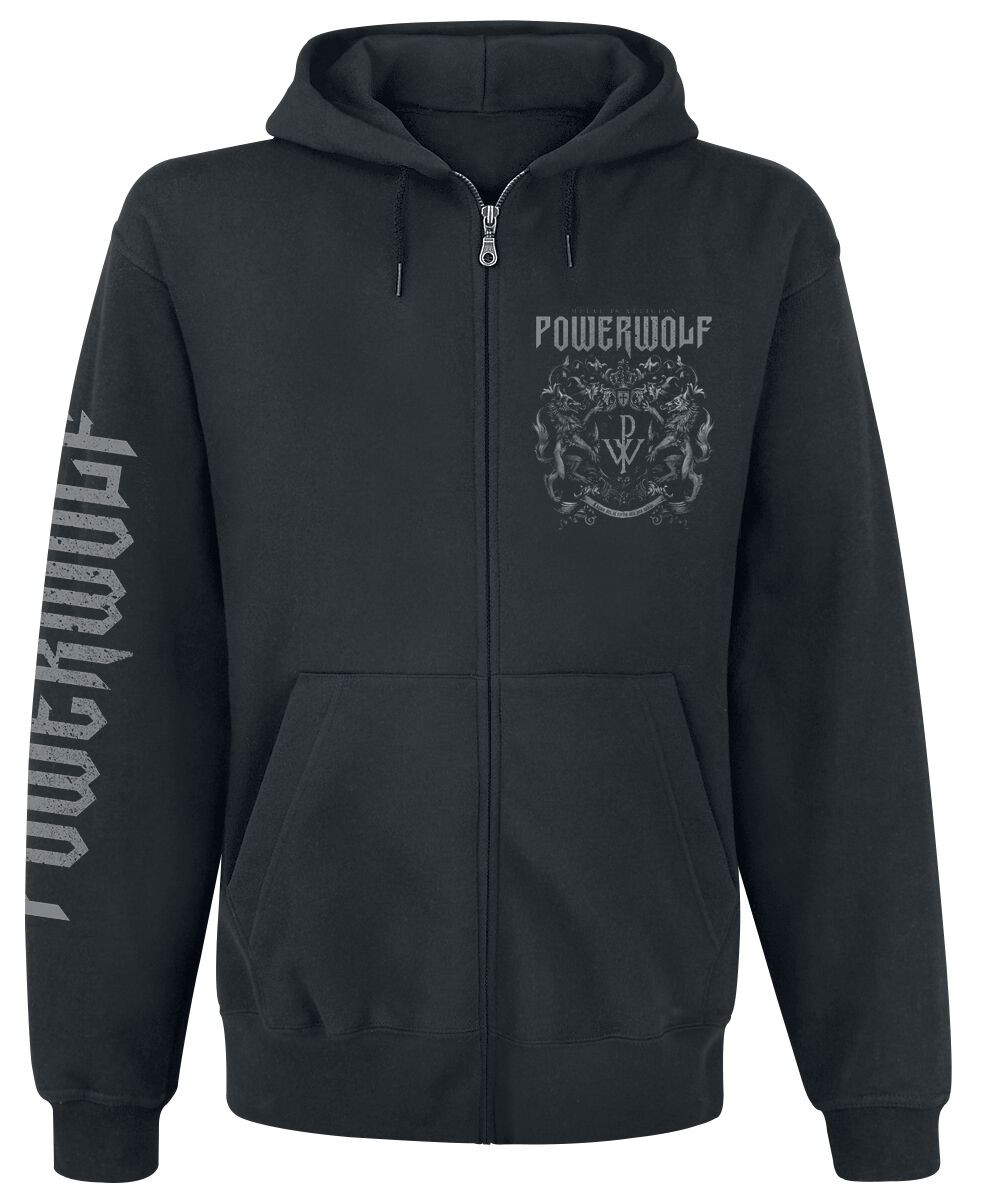 Powerwolf Kapuzenjacke Herren Crest - Метал - это религия Шварца