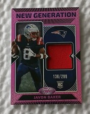 Javon Baker RC Relic 2024 Panini Certified New Generation Swatches #NGS-JBR /299