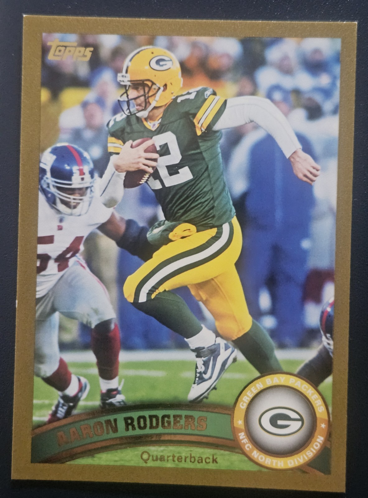 2011 Topps Gold #1 Aaron Rodgers Numbered 1309/2011 Green Bay Packers