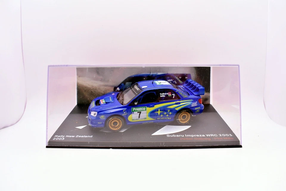 modellino auto scala 1:43 subaru impreza WRC Rally new zealand 2003 modellismo - Immagine 2 di 4