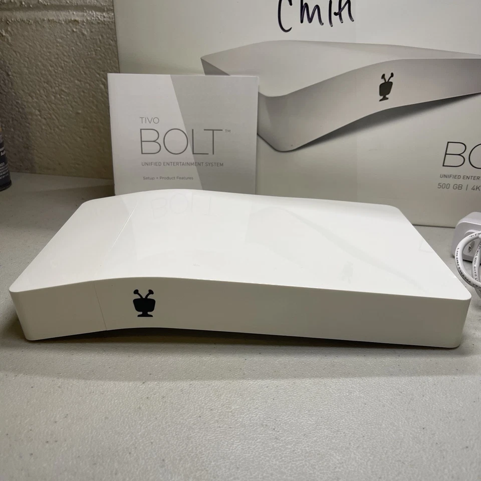 TiVo Bolt TCD849500 White 500GB Digital Video Recorder DVR Powers On Untested! - Image 2 of 4